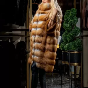 Canadian Red Fox Fur with Zipper