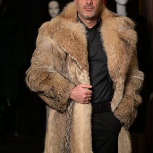 Man's Coyote Fur Coat